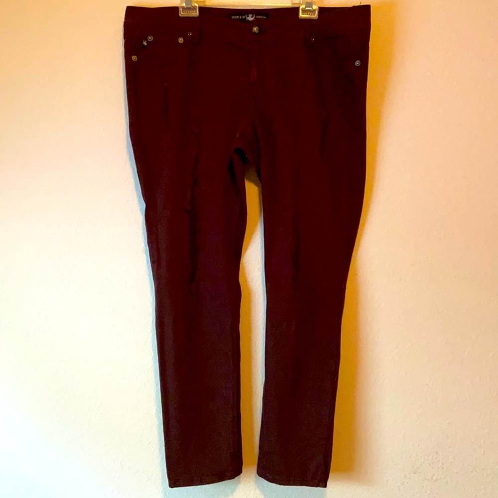 Torrid red/brown jeans
